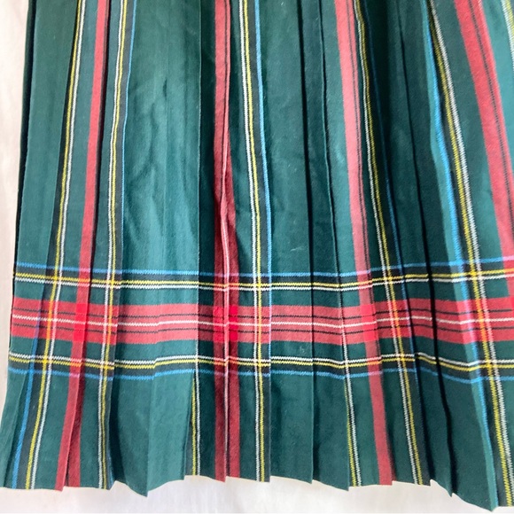 VNTG DEANS  of Scotland 100% pure new wool Tartan plaid skirt  SZ  10 - Picture 4 of 8